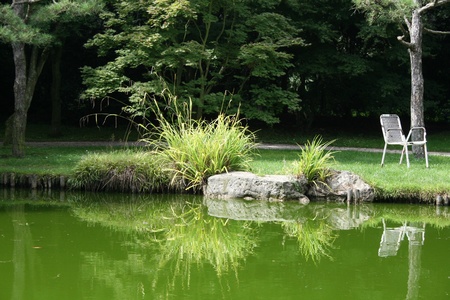 Japanese gardenの写真素材
