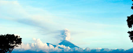 Semeru is the most active volcano on Java Islandの写真素材