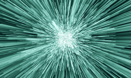 Abstract speed lines, light beams, streaks. Hyperspace, space traveling. Futuristic, explosion of...