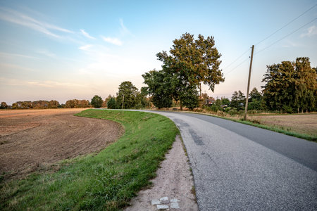 empty road in the countryside
