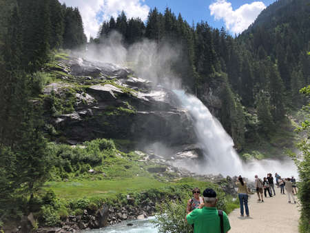 Krimml Waterfalls in High Tauern National Park (Austria)のeditorial素材