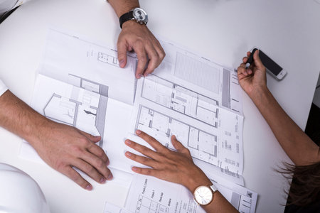 Architects photo session in their office