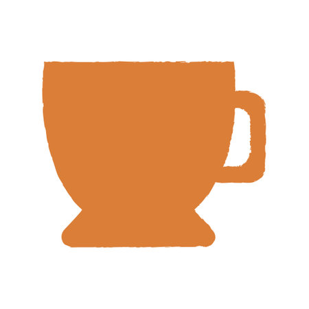 Abstract ceramic pot. cup silhouette. Pottery vector illustration on isolated background. Bohemian hygge conceptのイラスト素材