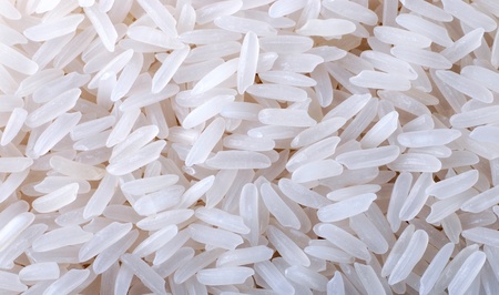  white rice close-up as backgroundの写真素材