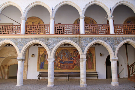 Kykkos monastery in Cyprus - famous religious places - Cyprus landmarksのeditorial素材
