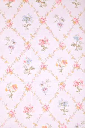 Vintage provance wallpaper with floral pattern. 