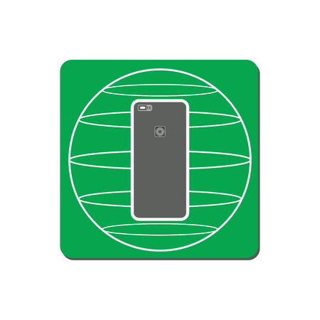 Vector Illustration of Hardware Internet icon. Global net.のイラスト素材