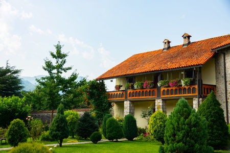 Monastery in the Montenegrin mountains, a cozy and beautiful place away from settlements, a good...