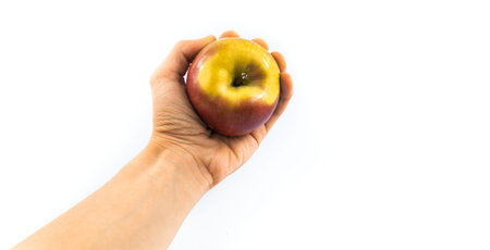Apples still life harvesting photography with beautiful compositions on white isolated background