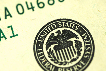 US Eagle from hundred dollar bill, macro photography