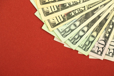 US dollar denomination backgrond, American money and small business, financial concept photo