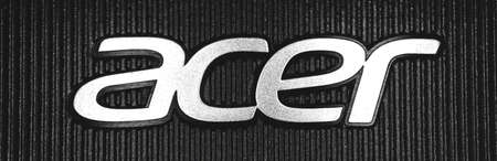 Kharkov, Ukraine - March 22, 2021: Acer logo close up, banner, macro photographyのeditorial素材
