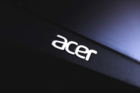 Kharkov, Ukraine - March 22, 2021: Acer logo close-upのeditorial素材