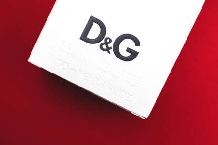 Kharkov, Ukraine - March 23, 2021: Dolce Gabana perfume boxのeditorial素材