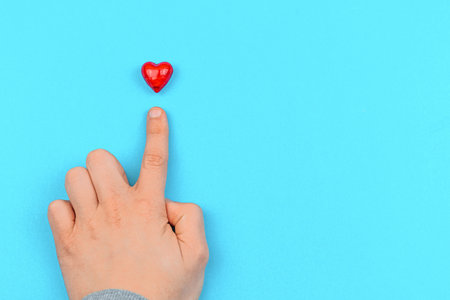 World mental health day concept, world heart day background, helping hand and save life photo