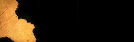 Banner, burned peice of old paper. Vintage and retro backgroundの写真素材