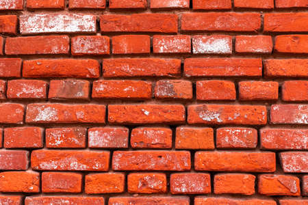 Red brick wall background. High detailed texture and pattern, backdropの写真素材