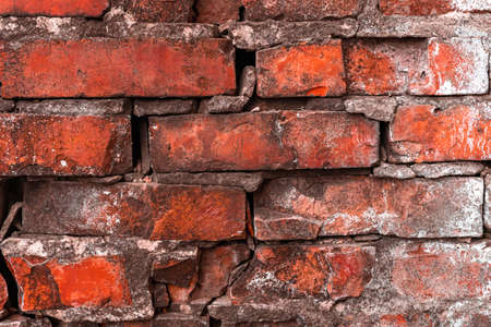 Burden brick wall background high detailed textureの写真素材