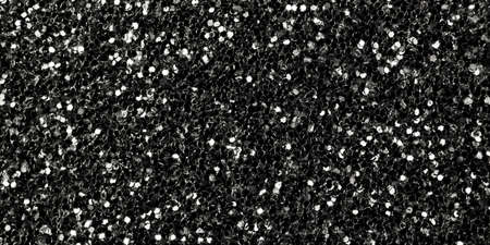 Black glitter sparkle texture background, abstract decoration and backdropの写真素材