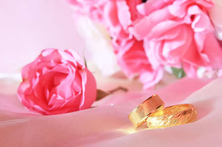 this is a gold rings .Love of ring.rings in wedding .love feel.no logoの写真素材