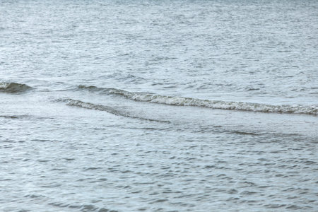 Ripples on blue water surface