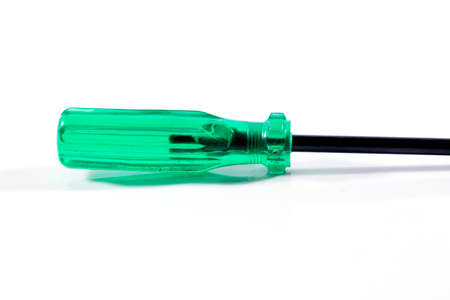 green screwdriver with shadowの写真素材