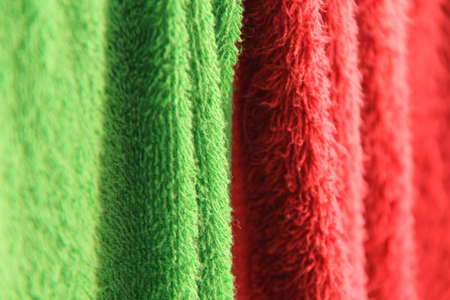 Colorful towels in the room.の写真素材