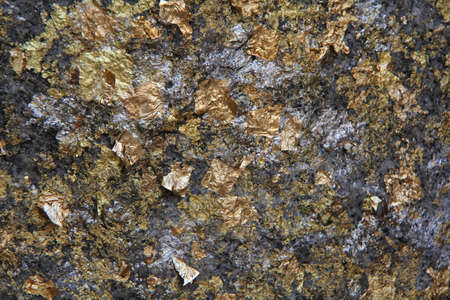 Gild cover on the wall cave in the temple.の写真素材