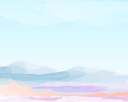 A dream island, the warmer it looks, the better it is to use as a wall picture or as a wallpaper to add a cool message.のイラスト素材