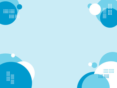 Abstract blue background with circles and dots. Vector illustration. Eps 10のイラスト素材