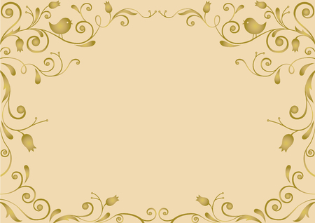 Gold vintageのイラスト素材