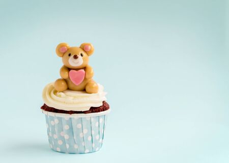 Bear cupcakeの写真素材