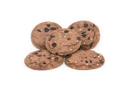 Cookies isolated on white backgroundの写真素材