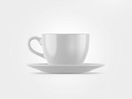 Coffee cup isolated on white background.の写真素材