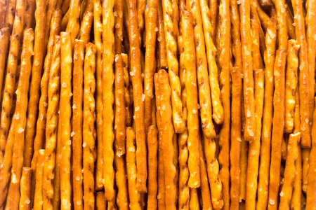 tasty crispy salted bread sticksの写真素材