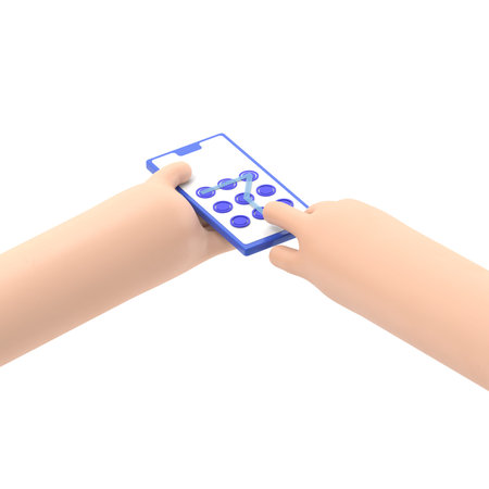 Unlock screen. Smartphone screen. Graphic pattern as a symbol of protection. Safety of phone,mobile...