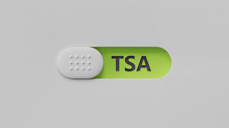 slide switch with TSA, tax sheltered annuary text. Financial, Management, Economic.close up of slide...