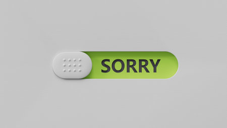 word concept. Sorry Message to Express Regret, Remorse, Apology for Error, Mistake, Guilt and...