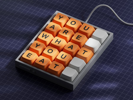 You are what you Eat symbol. Concept words You are what you Eat on Computer keyboard keys. Healthy...