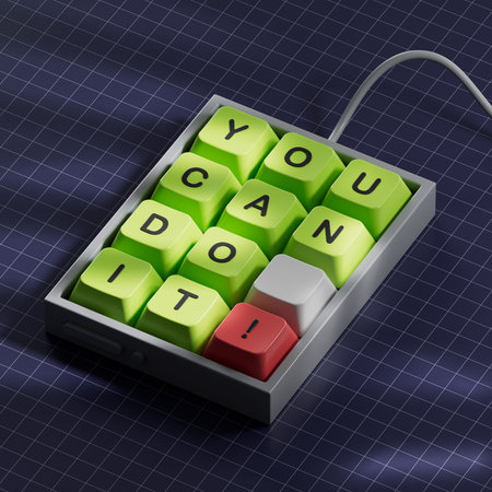 You can do it symbol. Concept words You can do it on Computer keyboard keys.Business and You can do...