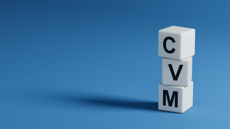 Customer Value Management word composed on the wooden elements.close up of wooden elements,Business...