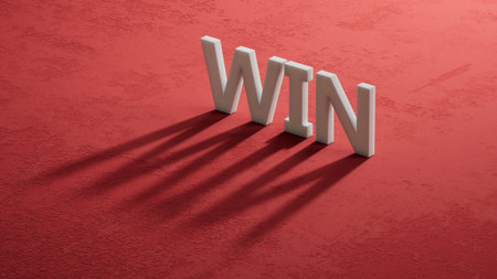 Win on shadow of 3d charcaters. Business. Strategy.close up of shadow of 3d charcaters,Business...