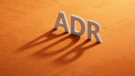 American Depositary Receipt acronym ADR.3D rendering.の写真素材