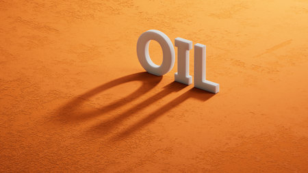 the Oil price is changing the trend and goes down instead of up (or vice versa).3D rendering.の写真素材
