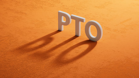 paid time off words on shadow of 3d charcaters and charts.close up of shadow of 3d charcaters,Business Concept.3D rendering.の写真素材