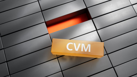 Customer Value Management word composed on the metal blocks.close up of metal blocks,Business Concept.3D rendering.の写真素材