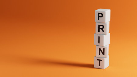 Print.3D illustration of wooden elements.close up of wooden elements,3D renderingの写真素材