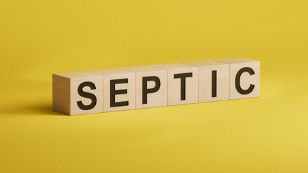 Text on wooden cubes. Square wood blocks. Top view, flat lay.close up of wooden cubes.3D rendering.の写真素材