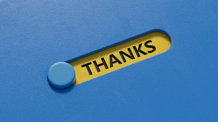 3D illustration of THANKS in English, using a classic font. It conveys deep gratitude and is ideal...