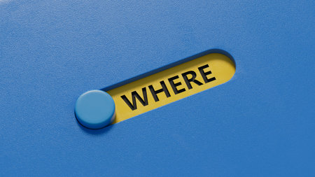 the word spelled out using slide switch. Education concept. 3D rendering on blue background.の写真素材